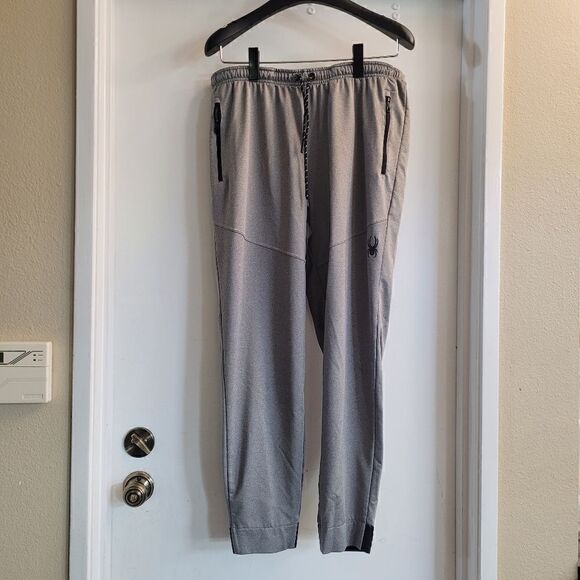 Men's Spyder ProWEB Tapered Leg Cuffed Sweatpant/Jogger w/Zip Pocktet - Picture 1 of 8